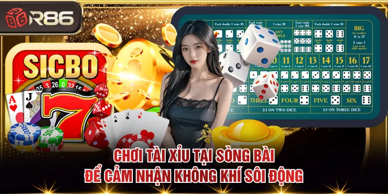 Chơi tài xỉu tại sòng bài để cảm nhận không khí sôi động